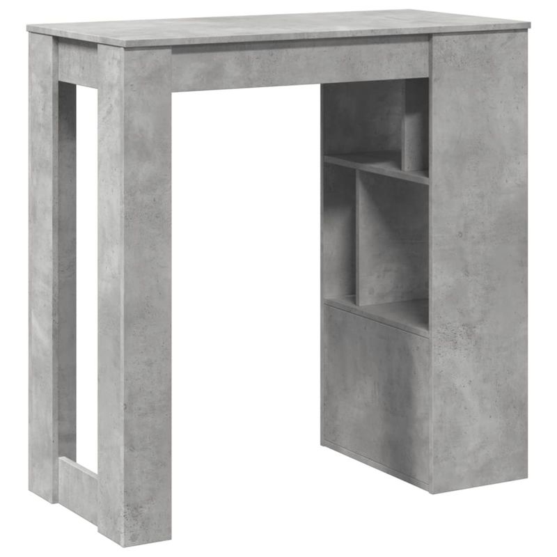 Casa si Gradina - Mobilier - Mese si birouri - Mese bucatarie si dining - Masa de bar cu raft, gri beton, 102x50x103,5 cm, lemn prelucrat - Infinity.ro
