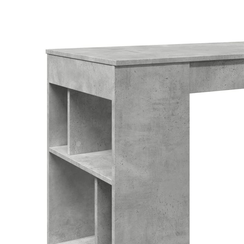 Casa si Gradina - Mobilier - Mese si birouri - Mese bucatarie si dining - Masa de bar cu raft, gri beton, 102x50x103,5 cm, lemn prelucrat - Infinity.ro