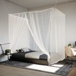 Sport si Outdoor - Camping - Accesorii camping si drumetii - Plasa de tantari suspendata 156 ochiuri alb 220x180x180 cm - Infinity.ro