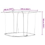 Sport si Outdoor - Camping - Accesorii camping si drumetii - Plasa de tantari suspendata 156 ochiuri alb 220x180x180 cm - Infinity.ro