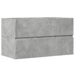 Casa si Gradina - Mobilier - Mobilier baie - Comode baie - Dulap suspendat de baie, gri beton 80x38,5x45 cm lemn prelucrat - Infinity.ro