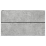 Casa si Gradina - Mobilier - Mobilier baie - Comode baie - Dulap suspendat de baie, gri beton 80x38,5x45 cm lemn prelucrat - Infinity.ro