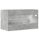 Casa si Gradina - Mobilier - Mobilier baie - Comode baie - Dulap suspendat de baie, gri beton 80x38,5x45 cm lemn prelucrat - Infinity.ro