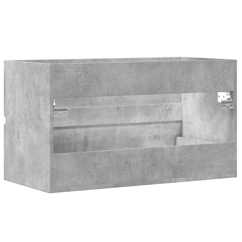 Casa si Gradina - Mobilier - Mobilier baie - Comode baie - Dulap suspendat de baie, gri beton 80x38,5x45 cm lemn prelucrat - Infinity.ro