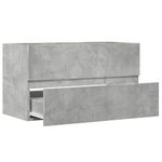 Casa si Gradina - Mobilier - Mobilier baie - Comode baie - Dulap suspendat de baie, gri beton 80x38,5x45 cm lemn prelucrat - Infinity.ro