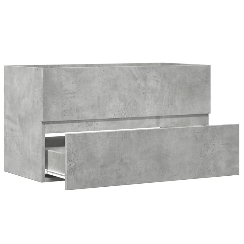 Casa si Gradina - Mobilier - Mobilier baie - Comode baie - Dulap suspendat de baie, gri beton 80x38,5x45 cm lemn prelucrat - Infinity.ro