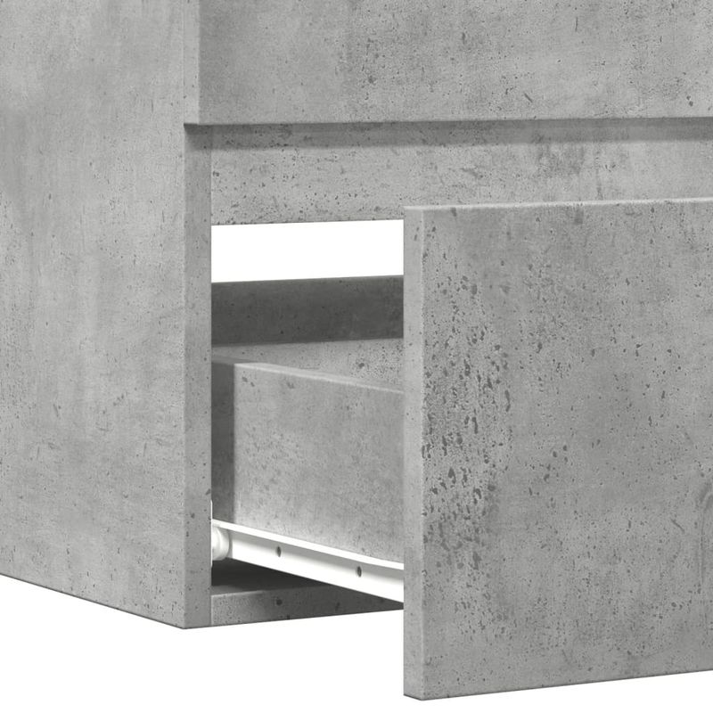 Casa si Gradina - Mobilier - Mobilier baie - Comode baie - Dulap suspendat de baie, gri beton 80x38,5x45 cm lemn prelucrat - Infinity.ro