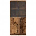 Casa si Gradina - Mobilier - Comode si corpuri - Corpuri bucatarie - Dulap inalt cu usi, lemn vechi, 68x37x142 cm, lemn prelucrat - Infinity.ro