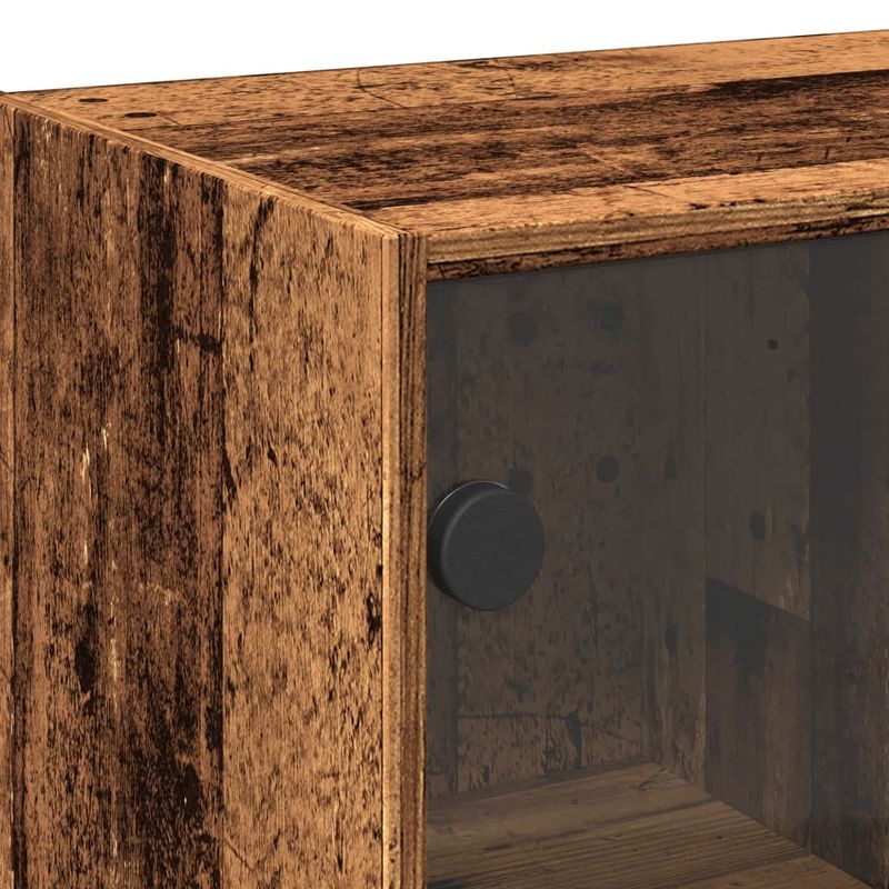 Casa si Gradina - Mobilier - Comode si corpuri - Corpuri bucatarie - Dulap inalt cu usi, lemn vechi, 68x37x142 cm, lemn prelucrat - Infinity.ro