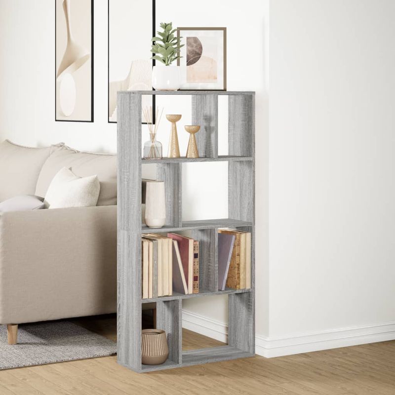 Casa si Gradina - Mobilier - Biblioteci si rafturi - Biblioteci - Biblioteca, gri sonoma, 60x20x120 cm, lemn prelucrat - Infinity.ro