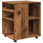 Casa si Gradina - Mobilier - Dulapuri si sifoniere - Dulapuri - Dulap cu roti, lemn invechit, 60x53x72 cm, lemn prelucrat - Infinity.ro