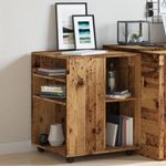 Casa si Gradina - Mobilier - Dulapuri si sifoniere - Dulapuri - Dulap cu roti, lemn invechit, 60x53x72 cm, lemn prelucrat - Infinity.ro