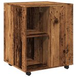 Casa si Gradina - Mobilier - Dulapuri si sifoniere - Dulapuri - Dulap cu roti, lemn invechit, 60x53x72 cm, lemn prelucrat - Infinity.ro