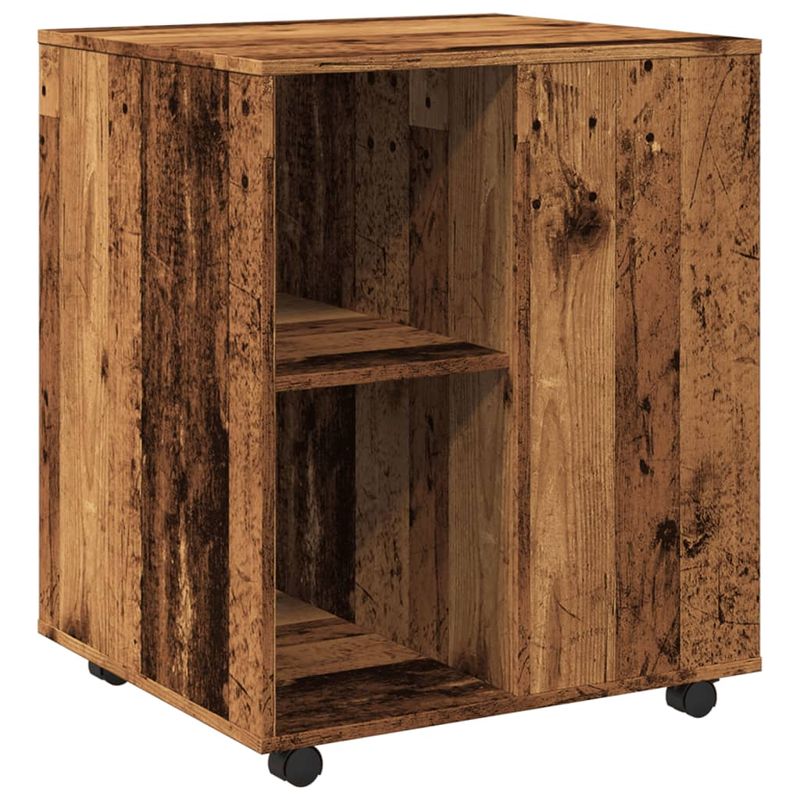 Casa si Gradina - Mobilier - Dulapuri si sifoniere - Dulapuri - Dulap cu roti, lemn invechit, 60x53x72 cm, lemn prelucrat - Infinity.ro