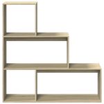 Casa si Gradina - Mobilier - Biblioteci si rafturi - Biblioteci - Biblioteca/separator 3 niveluri stejar sonoma 123x29x123cm lemn - Infinity.ro