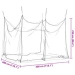 Sport si Outdoor - Camping - Accesorii camping si drumetii - Plasa tantari interior exterior 156 ochiuri alb 300x300x250 cm - Infinity.ro