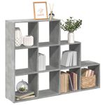 Casa si Gradina - Mobilier - Biblioteci si rafturi - Biblioteci - Biblioteca/separator camera gri beton 137,5x29x103,5 cm lemn - Infinity.ro