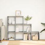 Casa si Gradina - Mobilier - Biblioteci si rafturi - Biblioteci - Biblioteca/separator camera gri beton 137,5x29x103,5 cm lemn - Infinity.ro