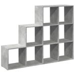 Casa si Gradina - Mobilier - Biblioteci si rafturi - Biblioteci - Biblioteca/separator camera gri beton 137,5x29x103,5 cm lemn - Infinity.ro