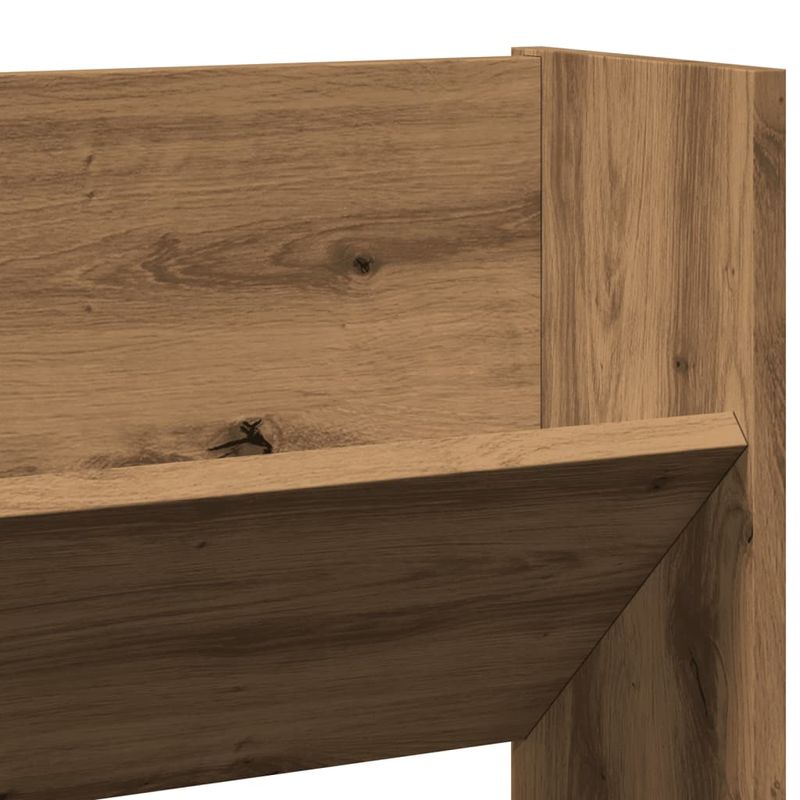 Casa si Gradina - Mobilier - Organizare si depozitare - Organizator incaltaminte - Pantofar perete, stejar artizanal, 80x18x60 cm, lemn prelucrat - Infinity.ro