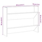 Casa si Gradina - Mobilier - Organizare si depozitare - Organizator incaltaminte - Pantofar perete, stejar artizanal, 80x18x60 cm, lemn prelucrat - Infinity.ro