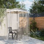 Sport si Outdoor - Camping - Accesorii camping si drumetii - Plasa de tantari pentru umbrela 220 ochiuri alb Φ300x230 cm - Infinity.ro