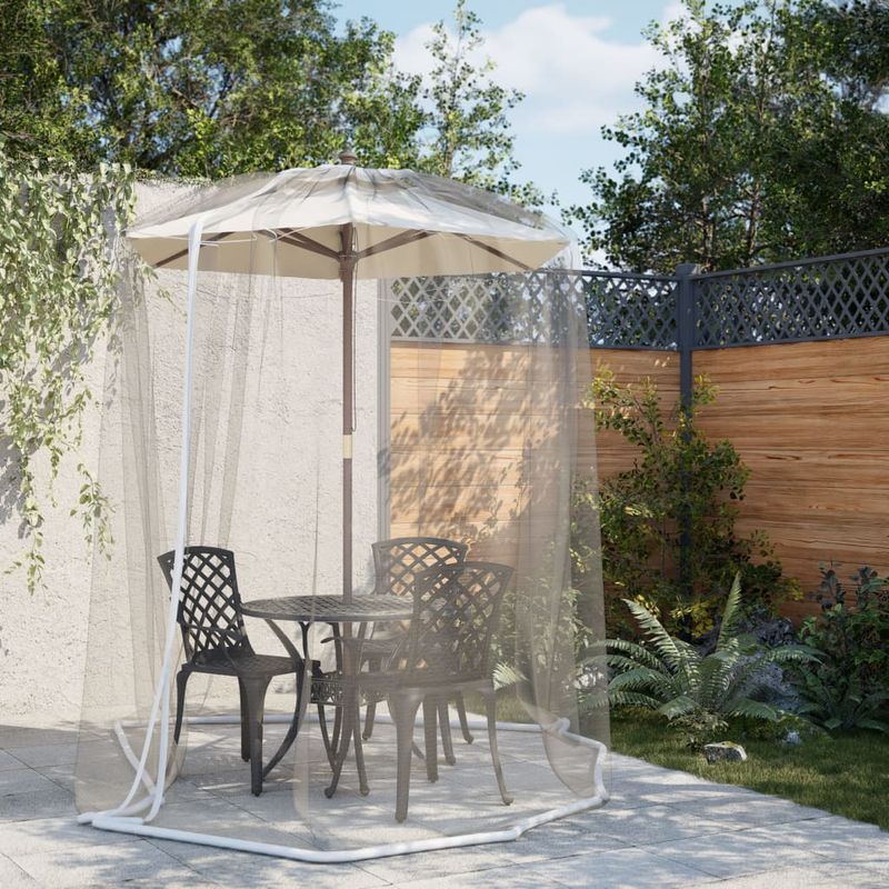 Sport si Outdoor - Camping - Accesorii camping si drumetii - Plasa de tantari pentru umbrela 220 ochiuri alb Φ300x230 cm - Infinity.ro