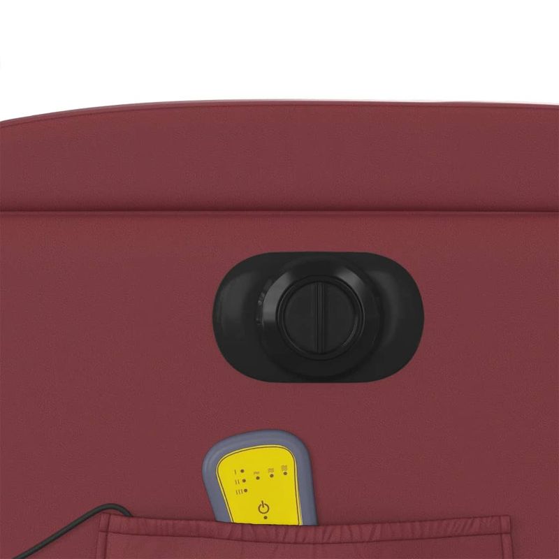 Ingrijire personala si Cosmetice - Sanatate si wellness - Articole wellness - Fotolii de masaj - Fotoliu de masaj electric rabatabil, rosu vin, piele ecologica - Infinity.ro
