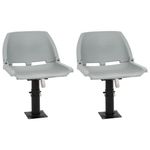 Auto si Moto - Ambarcatiuni - Piese pentru ambarcatiuni - Set scaun pliabil, 4 piese, fara pernă, 48x51x41 cm, model cu piedestal reglabil - Infinity.ro