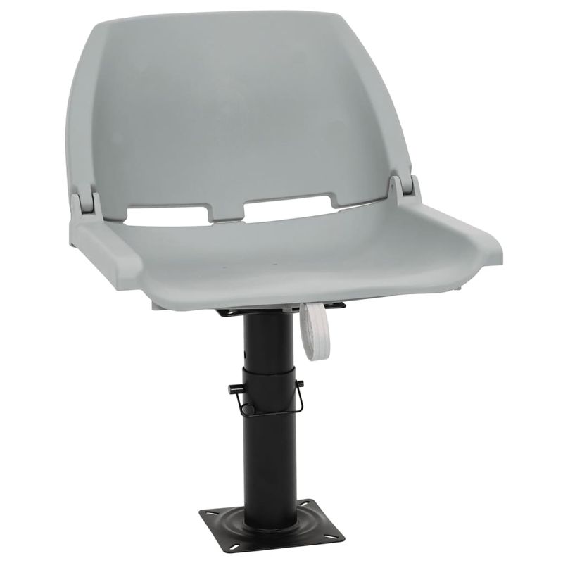 Auto si Moto - Ambarcatiuni - Piese pentru ambarcatiuni - Set scaun pliabil, 4 piese, fara pernă, 48x51x41 cm, model cu piedestal reglabil - Infinity.ro