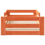 Casa si Gradina - Mobilier - Paturi si accesorii - Paturi - Cadru pat fara saltea, maro ceruit, 70x140 cm, lemn masiv pin - Infinity.ro