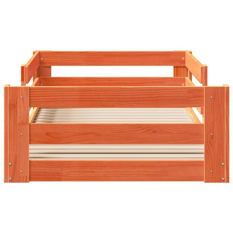 Casa si Gradina - Mobilier - Paturi si accesorii - Paturi - Cadru pat fara saltea, maro ceruit, 70x140 cm, lemn masiv pin - Infinity.ro