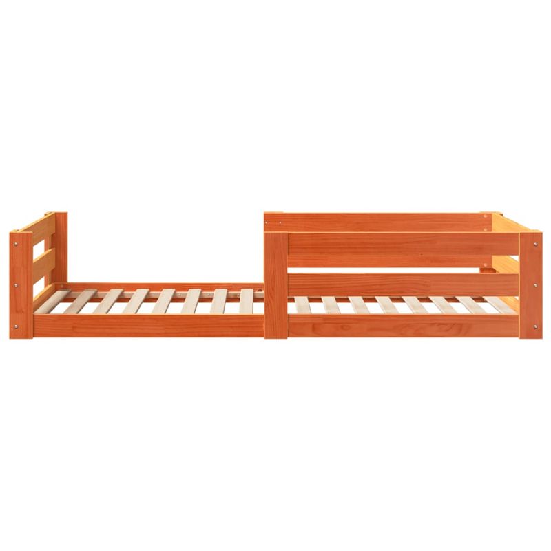 Casa si Gradina - Mobilier - Paturi si accesorii - Paturi - Cadru pat fara saltea, maro ceruit, 70x140 cm, lemn masiv pin - Infinity.ro