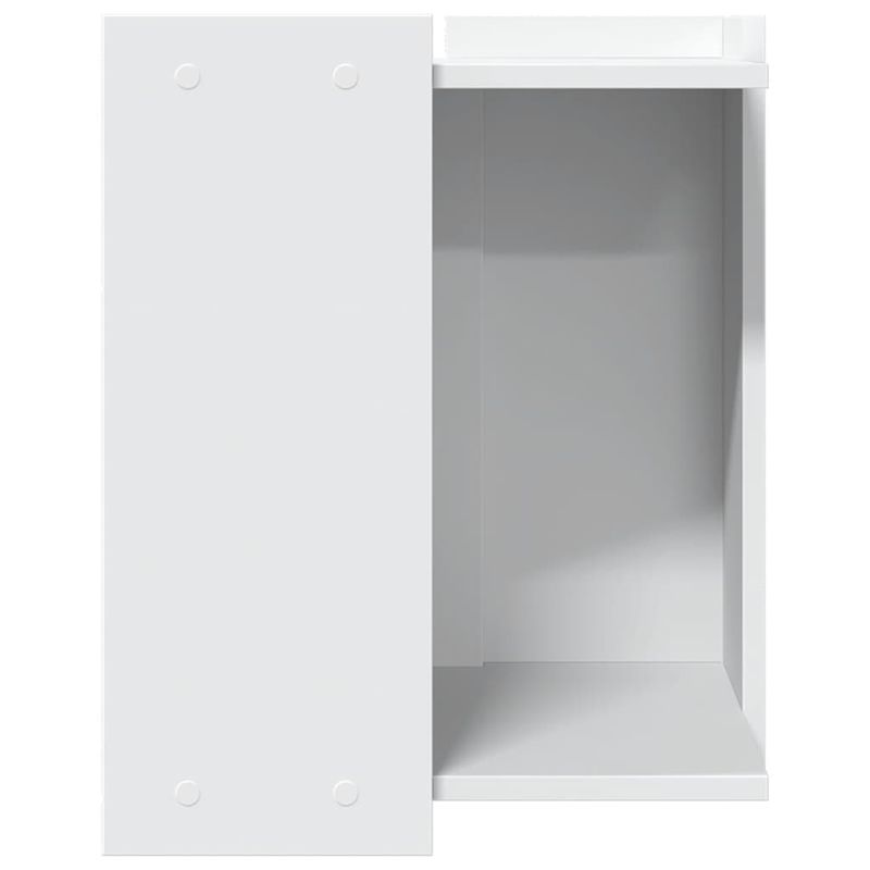 Petshop - Ingrijire si Igiena - Litiere si accesorii - Litiere acoperite - Cutie pentru litiera pisici, alb, 42x42x51 cm, lemn prelucrat - Infinity.ro