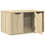 Petshop - Ingrijire si Igiena - Litiere si accesorii - Litiere acoperite - Cutie litiera pisici stejar sonoma 80x50x45 cm lemn prelucrat - Infinity.ro
