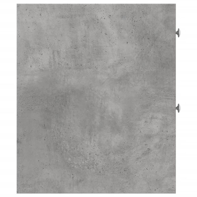 Casa si Gradina - Mobilier - Dulapuri si sifoniere - Dulapuri - Dulap de baie ingust cu roti, gri beton, lemn prelucrat - Infinity.ro