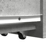 Casa si Gradina - Mobilier - Dulapuri si sifoniere - Dulapuri - Dulap de baie ingust cu roti, gri beton, lemn prelucrat - Infinity.ro