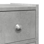 Casa si Gradina - Mobilier - Dulapuri si sifoniere - Dulapuri - Dulap de baie ingust cu roti, gri beton, lemn prelucrat - Infinity.ro