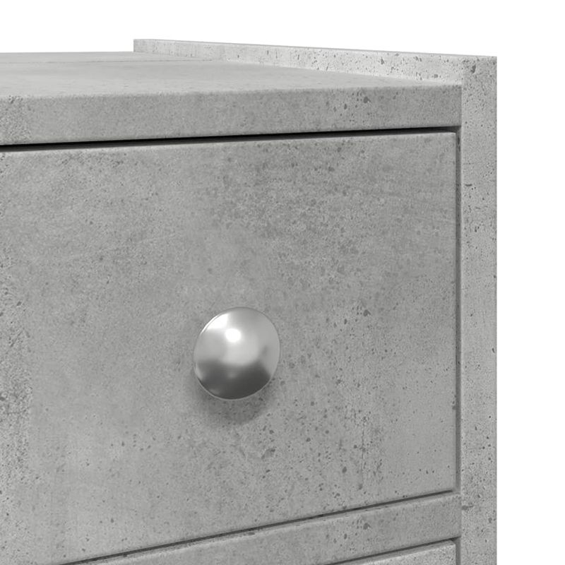 Casa si Gradina - Mobilier - Dulapuri si sifoniere - Dulapuri - Dulap de baie ingust cu roti, gri beton, lemn prelucrat - Infinity.ro