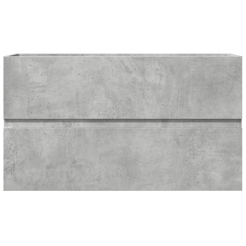 Casa si Gradina - Mobilier - Mobilier baie - Comode baie - Dulap de chiuveta, gri beton, 90x38,5x45 cm, lemn prelucrat - Infinity.ro