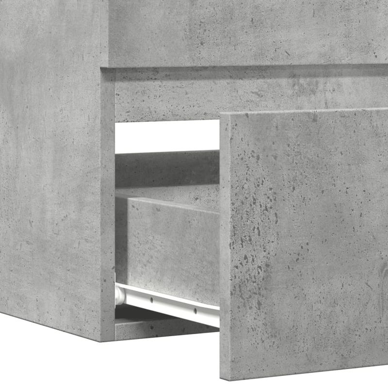 Casa si Gradina - Mobilier - Mobilier baie - Comode baie - Dulap de chiuveta, gri beton, 90x38,5x45 cm, lemn prelucrat - Infinity.ro