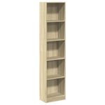 Casa si Gradina - Mobilier - Biblioteci si rafturi - Biblioteci - Biblioteca, stejar sonoma, 40x24x176 cm, lemn prelucrat - Infinity.ro