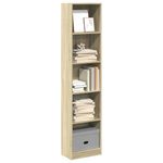 Casa si Gradina - Mobilier - Biblioteci si rafturi - Biblioteci - Biblioteca, stejar sonoma, 40x24x176 cm, lemn prelucrat - Infinity.ro