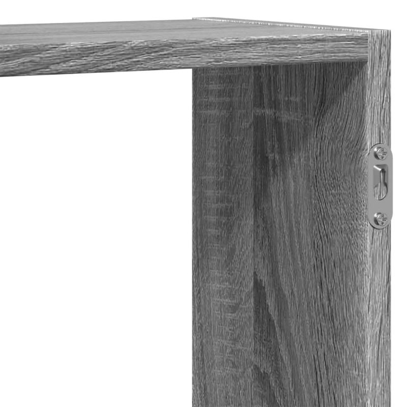Casa si Gradina - Mobilier - Biblioteci si rafturi - Rafturi - Raft de perete, gri sonoma, 129x18x42 cm, lemn prelucrat - Infinity.ro