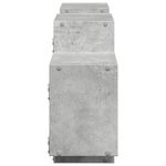 Casa si Gradina - Mobilier - Biblioteci si rafturi - Rafturi - Raft de perete, gri beton, 129x18x42 cm, lemn prelucrat - Infinity.ro