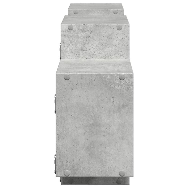Casa si Gradina - Mobilier - Biblioteci si rafturi - Rafturi - Raft de perete, gri beton, 129x18x42 cm, lemn prelucrat - Infinity.ro