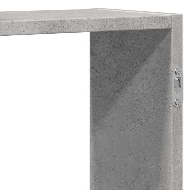 Casa si Gradina - Mobilier - Biblioteci si rafturi - Rafturi - Raft de perete, gri beton, 129x18x42 cm, lemn prelucrat - Infinity.ro
