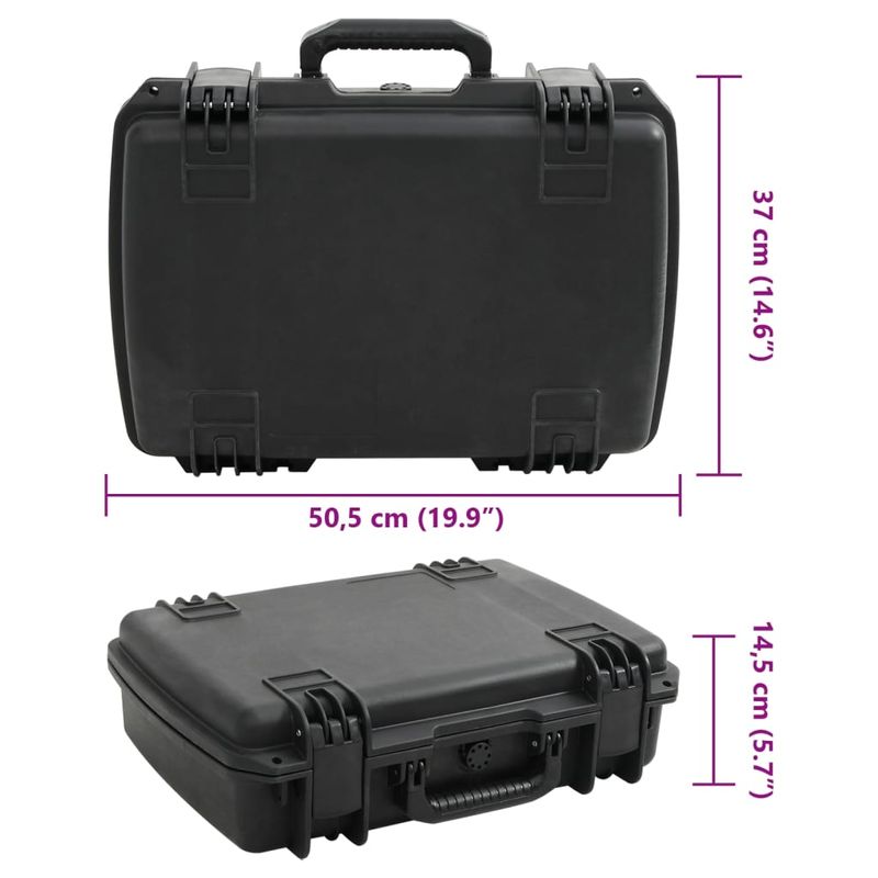 TV, Audio-Video si Foto - Aparate foto si accesorii - Accesorii foto si video - Alte accesorii foto & video - Carcasa de transport portabila, negru, 50,5x37x14,5 cm, PP - Infinity.ro