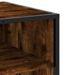 Casa si Gradina - Mobilier - Comode si corpuri - Comode - Dulap TV stejar fumuriu, 120,5x40x46 cm lemn prelucrat si metal - Infinity.ro