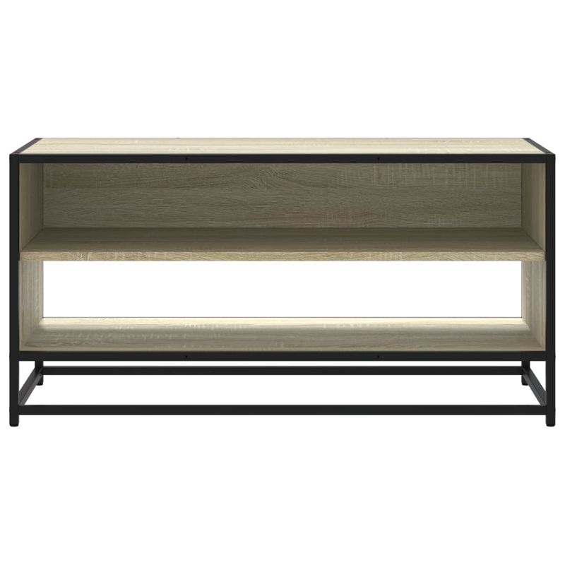 Casa si Gradina - Mobilier - Comode si corpuri - Comode - Comoda TV, stejar sonoma, 91x40x46 cm, lemn prelucrat si metal - Infinity.ro